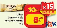 ÜLKER DANKEK RULO PORSİYON MUZLU KEK 28 G
